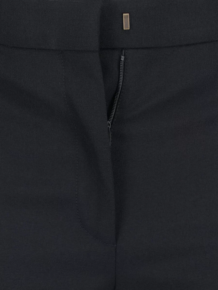 Burberry Wool Mid-Rise Flared Trousers