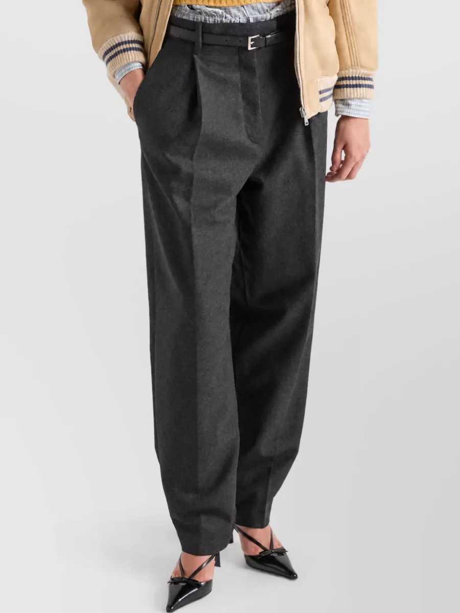Prada High-Rise Tailored Trousers