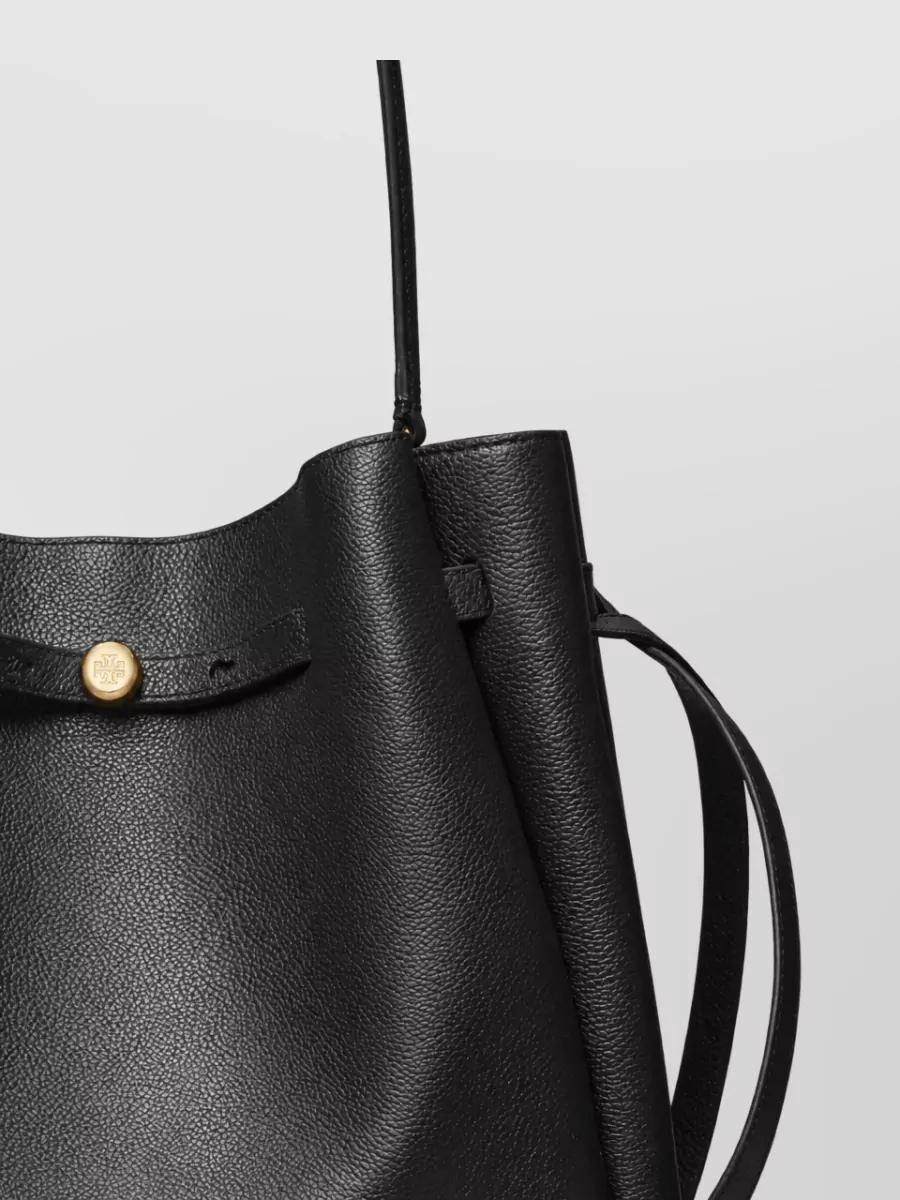 Tory Burch Romy Large Leather Bucket Bag
