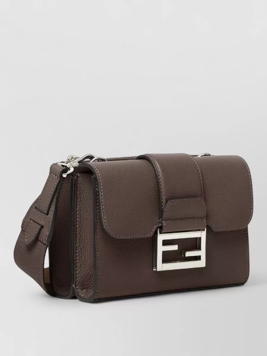 Fendi Baguette Leather Shoulder Bag