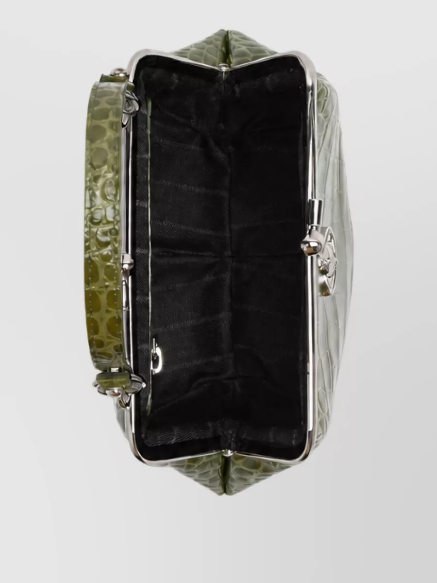 Vivienne Westwood Granny Leather Clutch Bag
