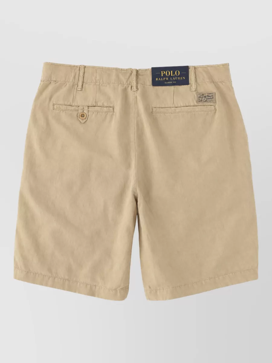 Polo Ralph Lauren Linen Shorts Casual Style Belt Loops Pockets