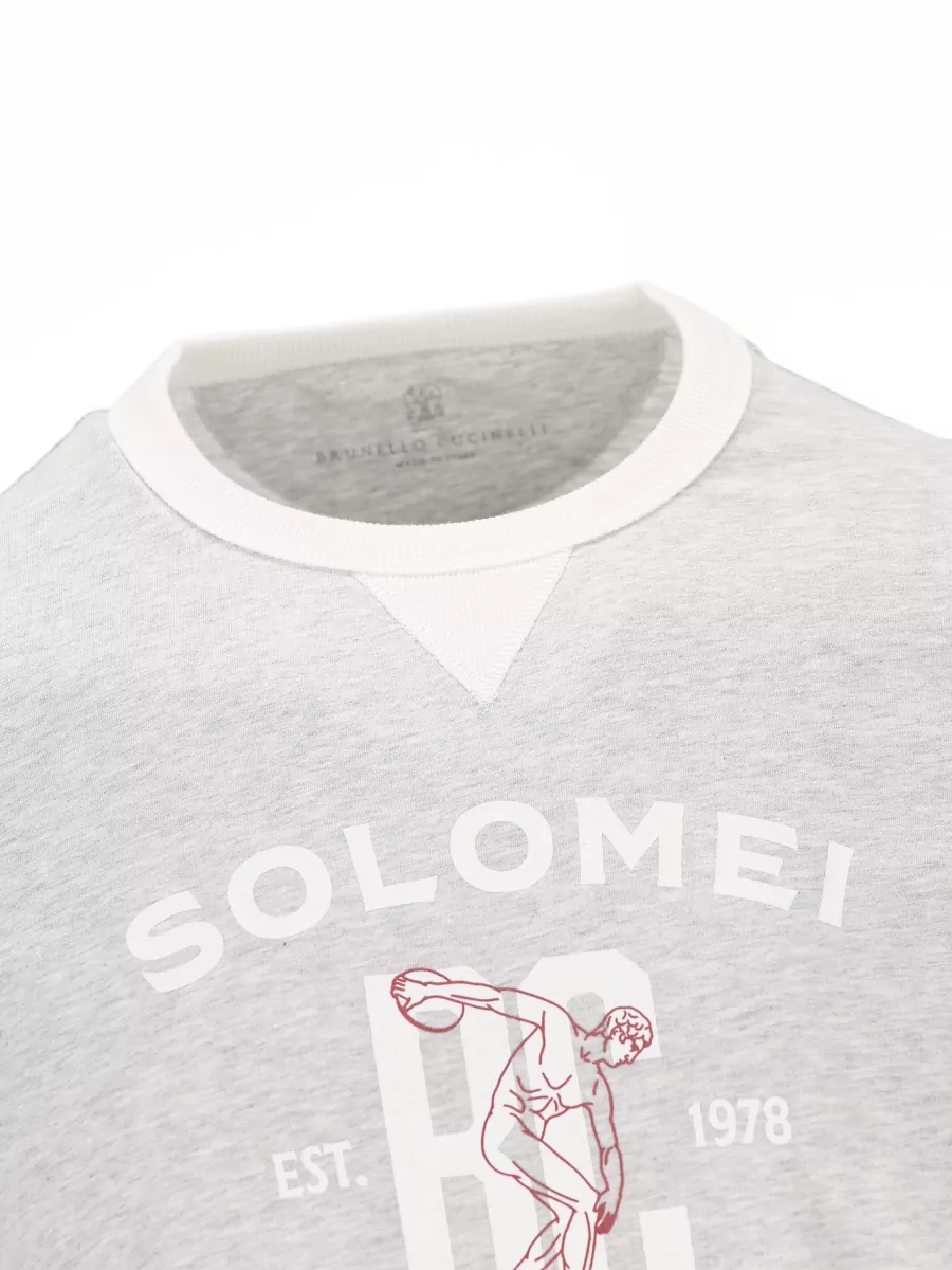 Brunello Cucinelli Cotton Printed T Shirt
