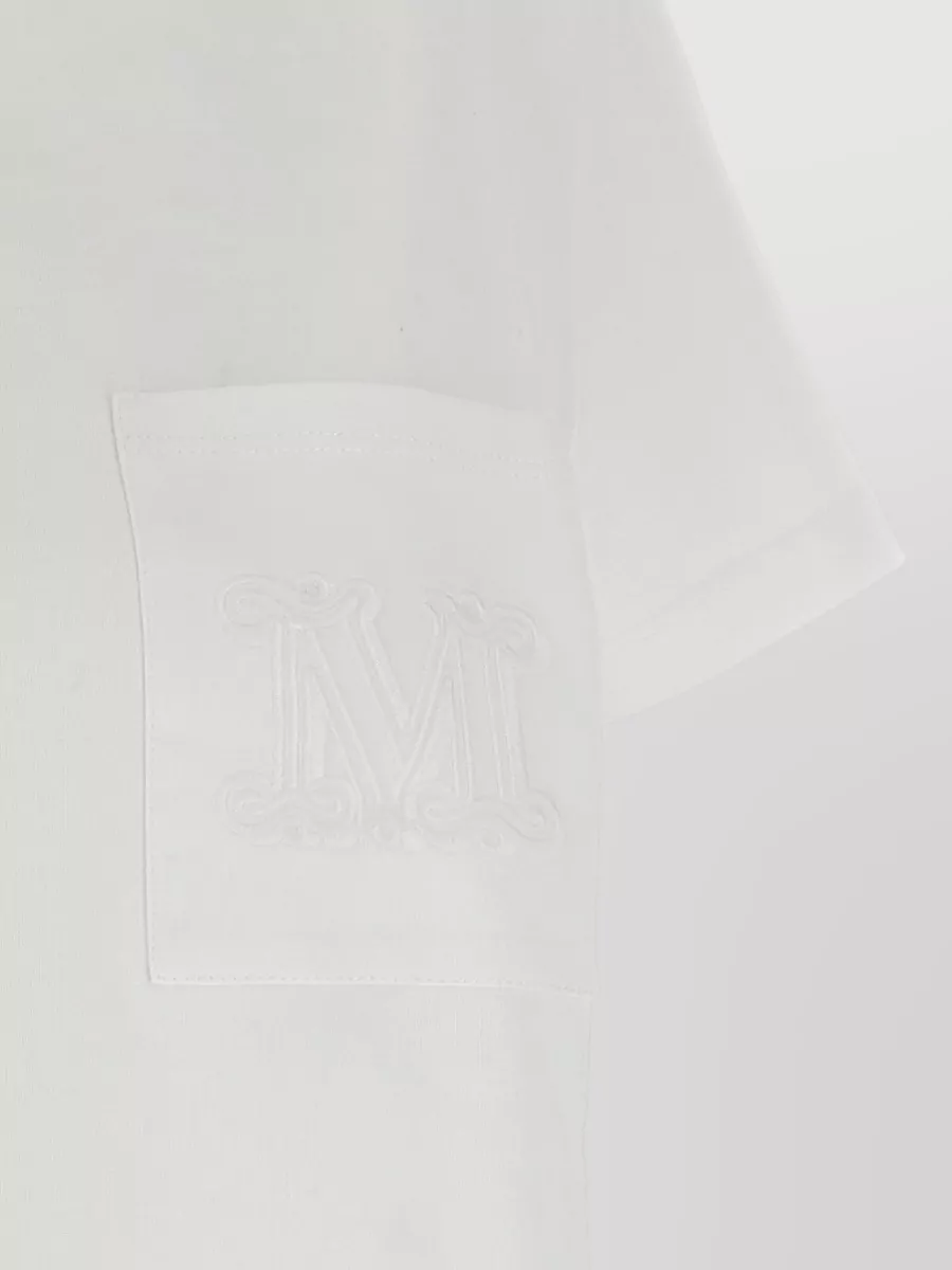 Max Mara Cotton Monogram-Print Papaia T-Shirt