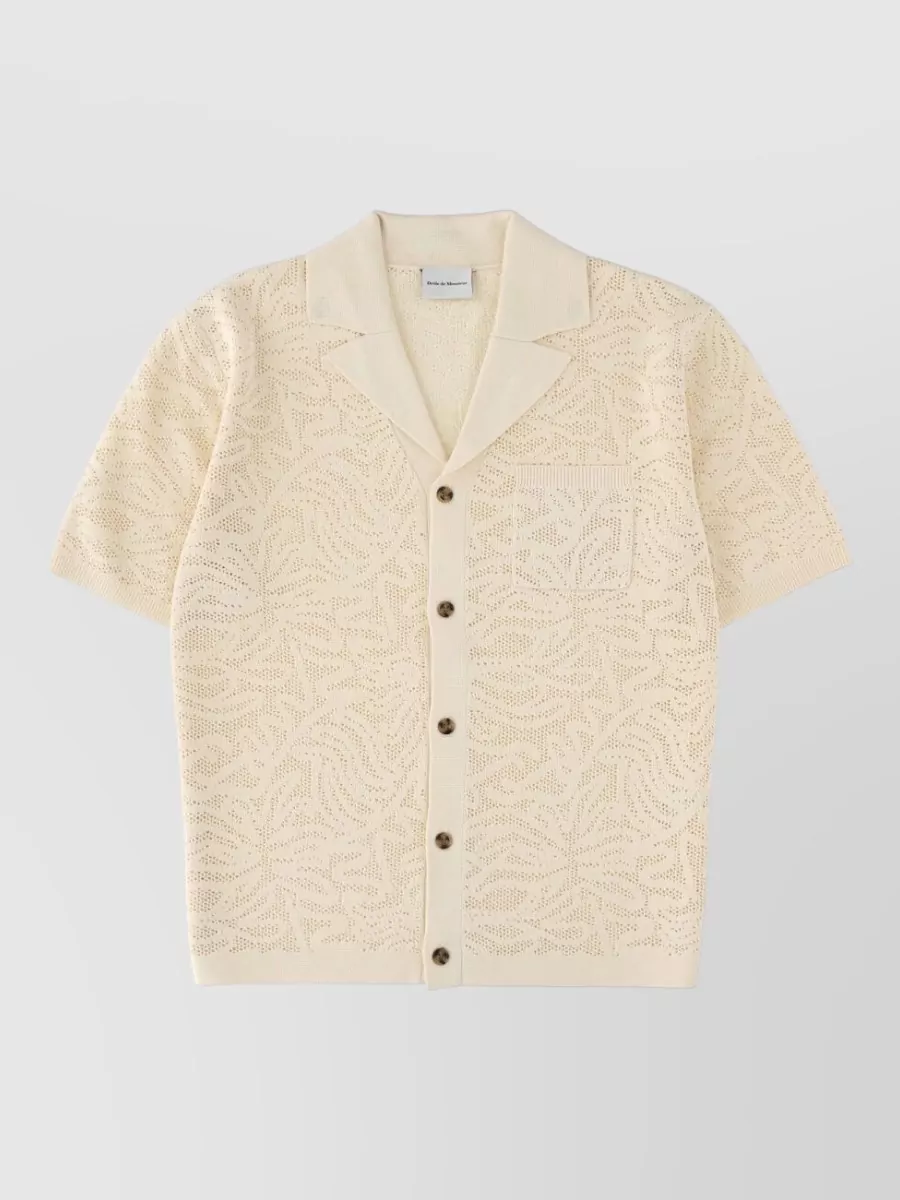 Drôle De Monsieur cotton fine-knit cardigan