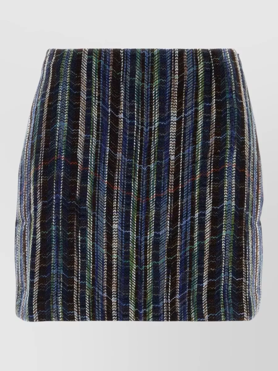 Missoni wool-blend embroidered mini skirt