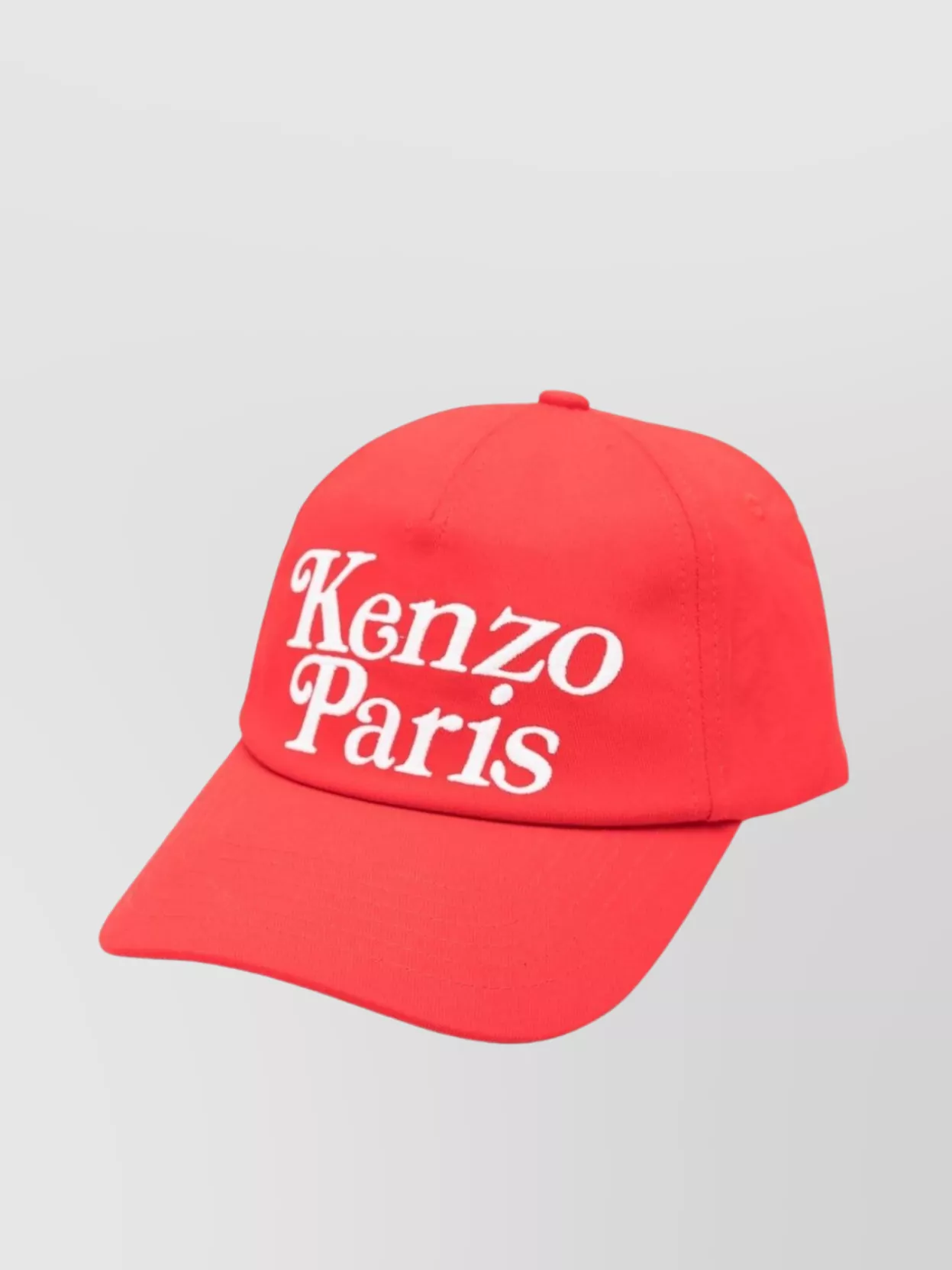 Kenzo Curved Peak Cotton Twill Hat In Red