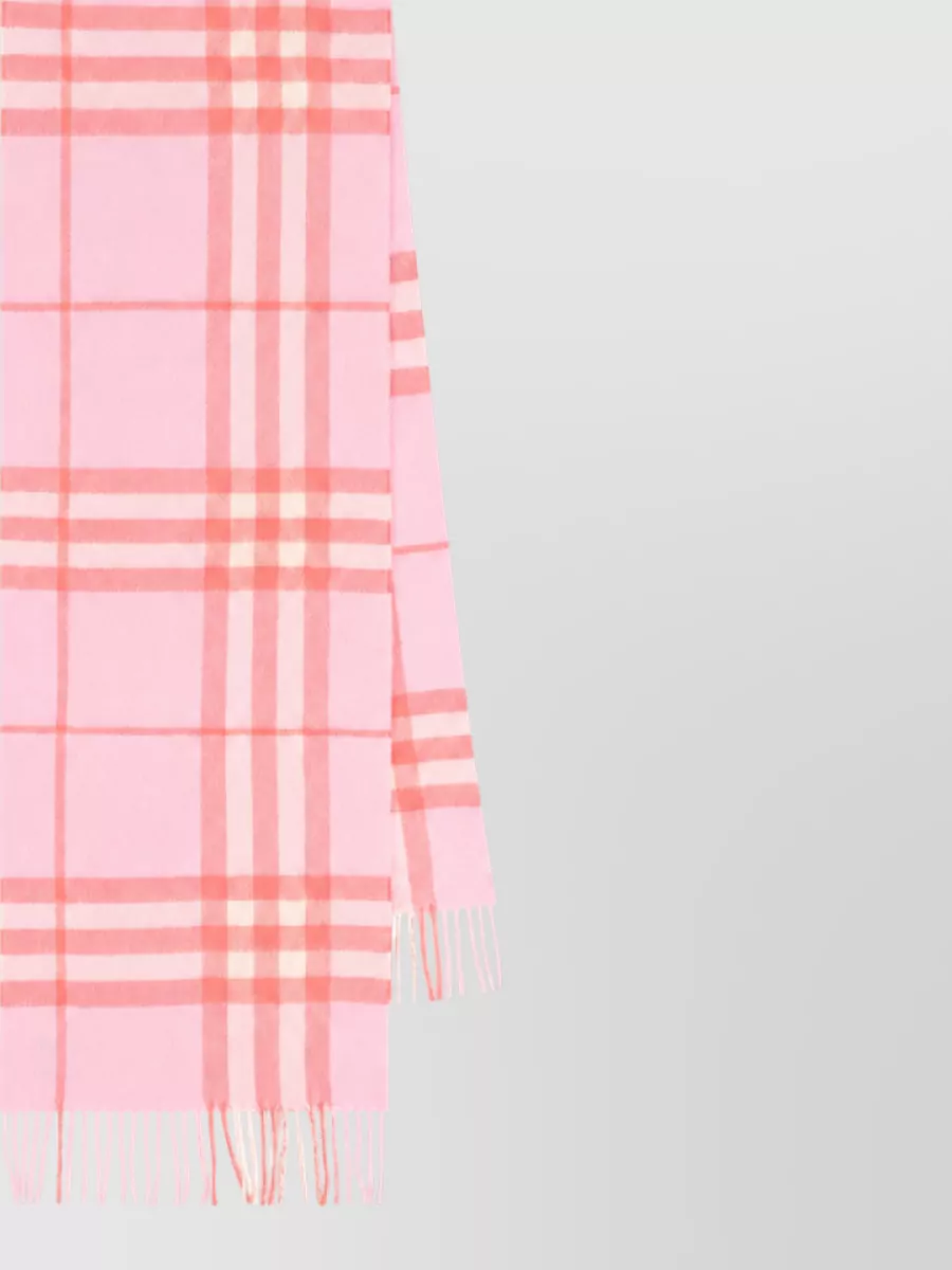 Burberry cashmere checked scarf