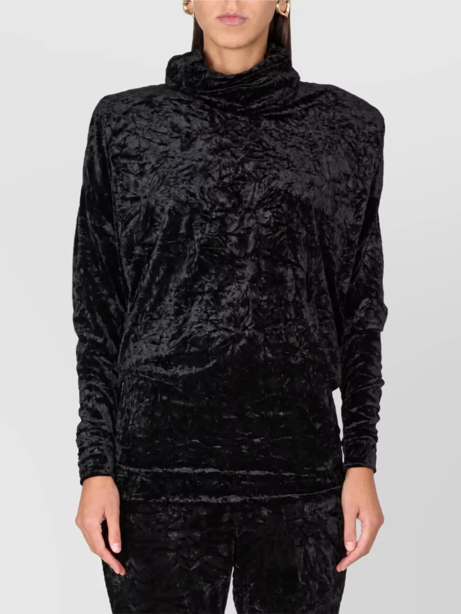 Saint Laurent Velvet Turtleneck Top