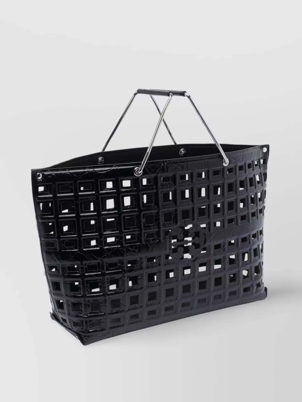 Tory Burch Cut-out Metal Handles Tote Bag