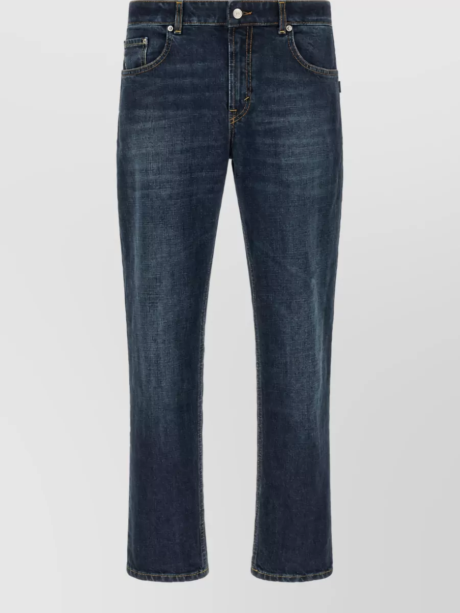 Department 5 Denim Mid-Rise Cropped Straight-Leg Jeans