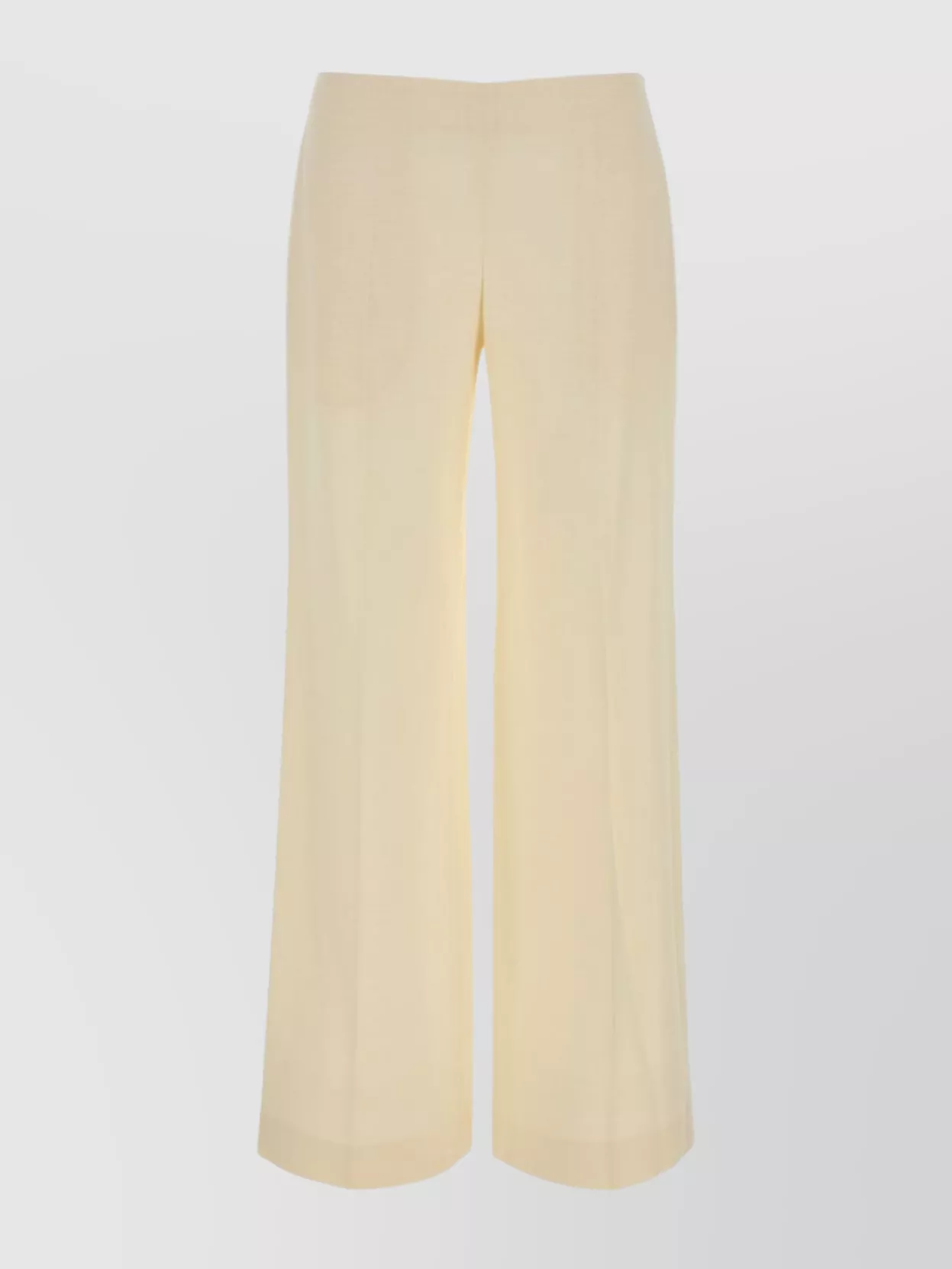 The Row Long Wide Leg Trousers In Neutral