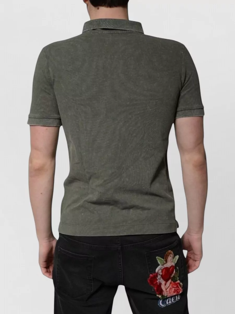 Dolce&Gabbana Cotton Relaxed-Fit Short-Sleeve Polo Shirt