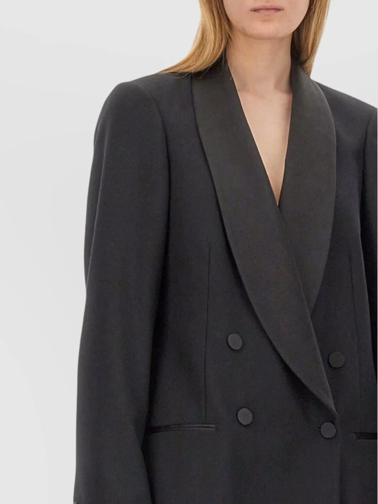 Dries Van Noten Longline Jacket With Shawl Lapel And Buttons