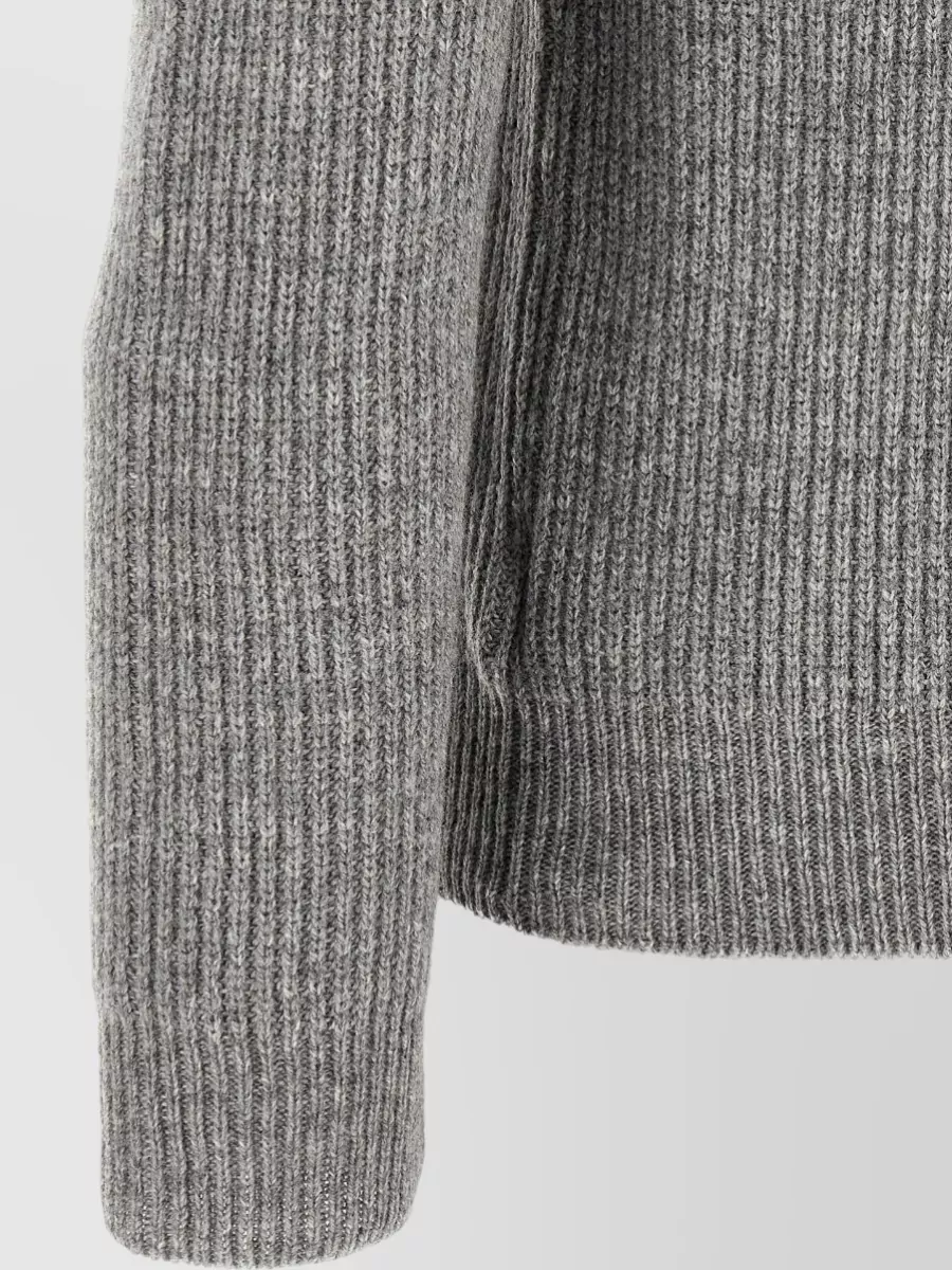 Zanone Virgin Wool Ribbed Crew-Neck Jumper