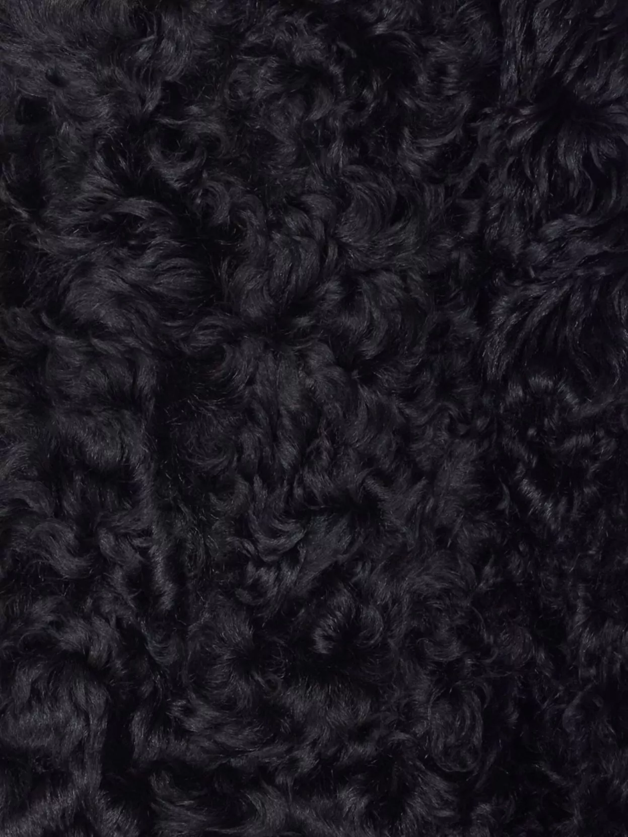 Golden Goose Shearling Fur Coat Leather Accents In Multi