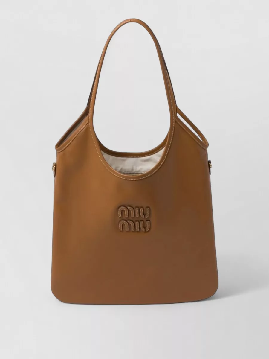 Miu Miu ivy calf leather tote bag