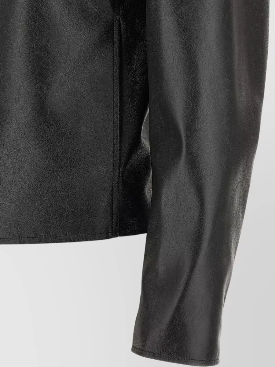 Mm6 Maison Margiela Faux Leather Western Jacket
