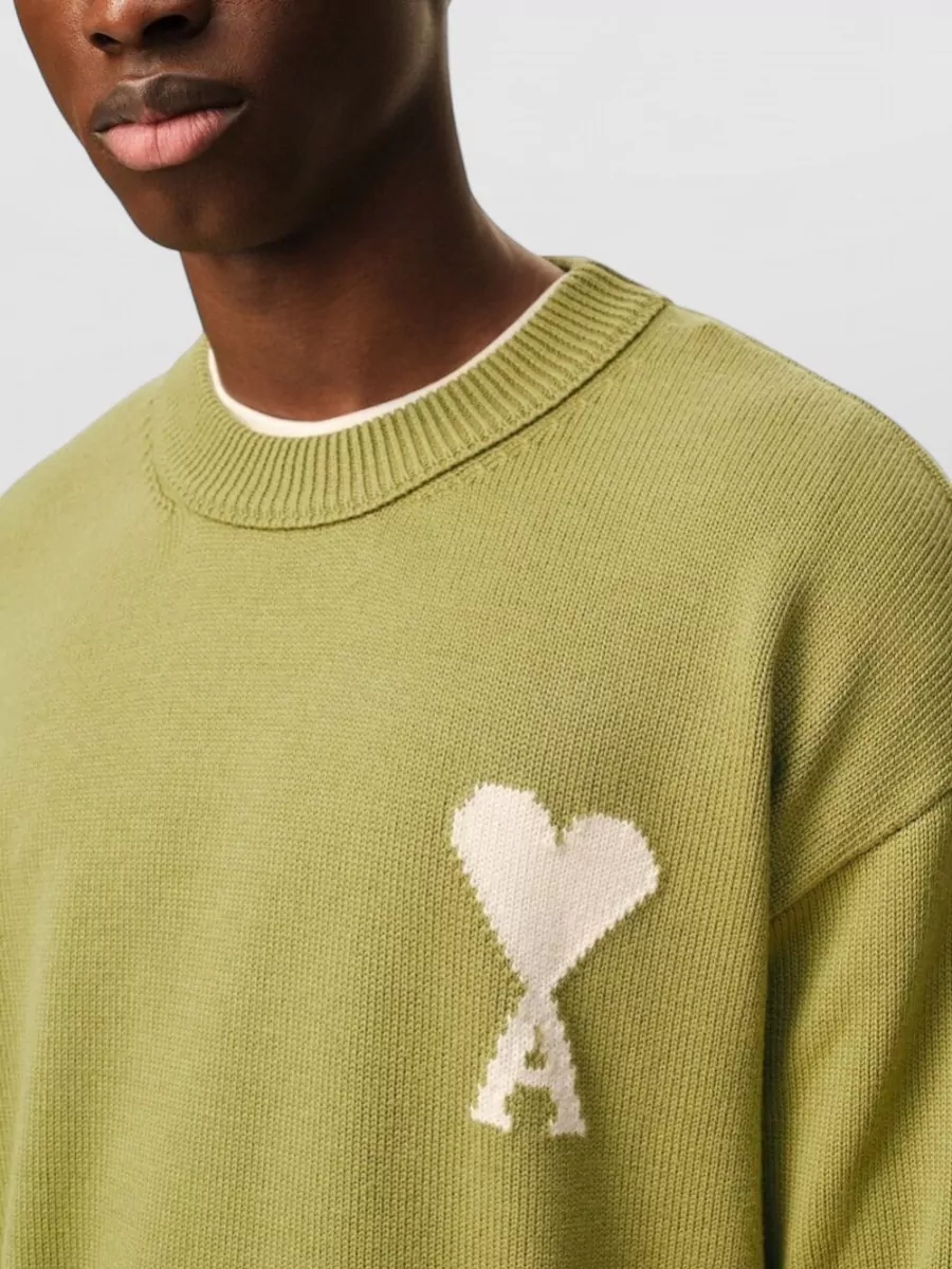 Ami Paris Fine-Knit Jumper