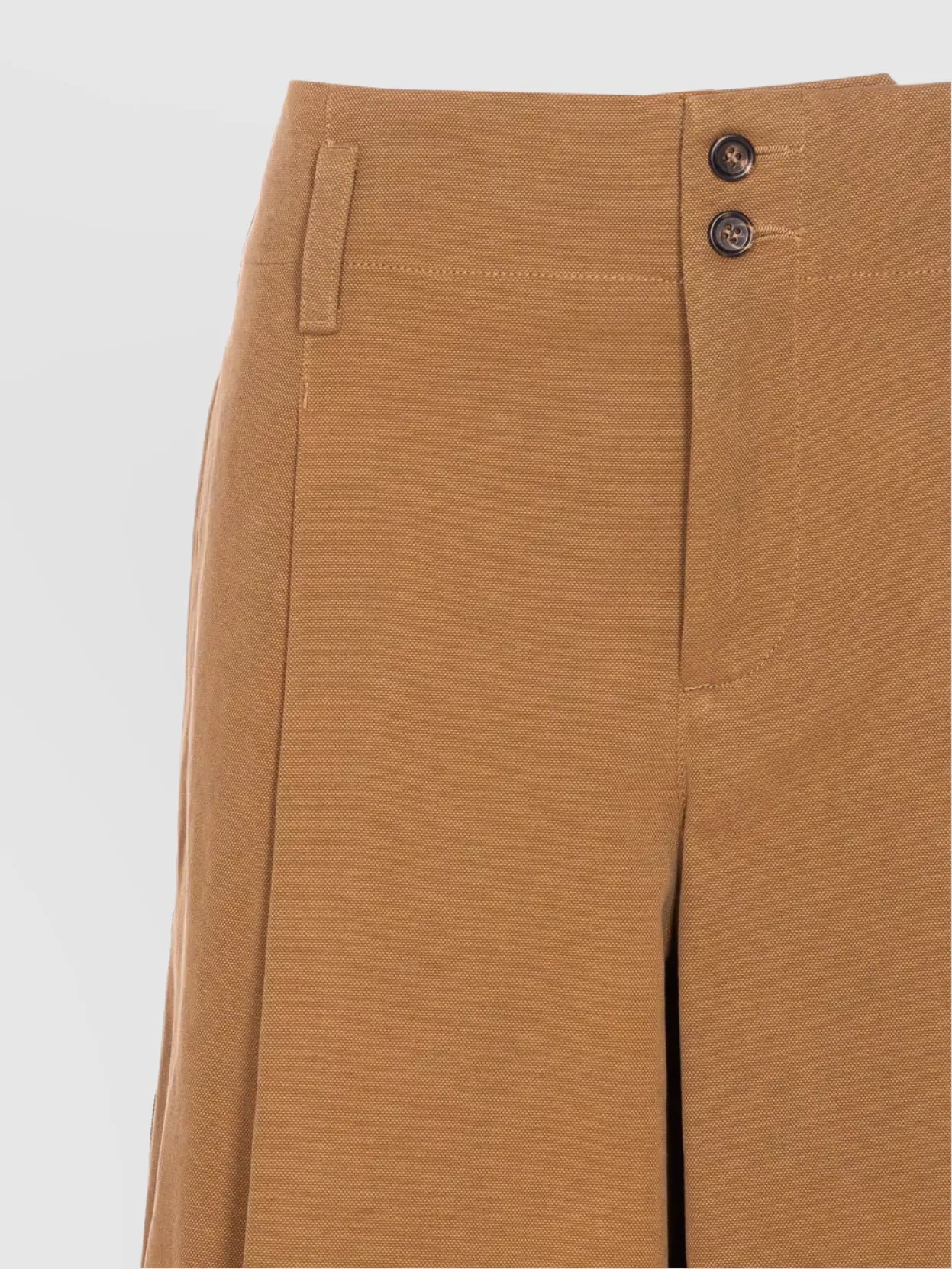 Chloé Brown Pants With Belt Loops And Wide Leg In Cotton Woman In Brown