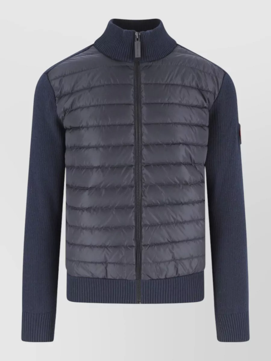 Canada Goose wool quilted zip-up jacket