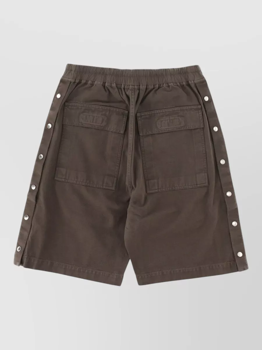 Rick Owens Drkshdw Cotton Wide Pusher Shorts