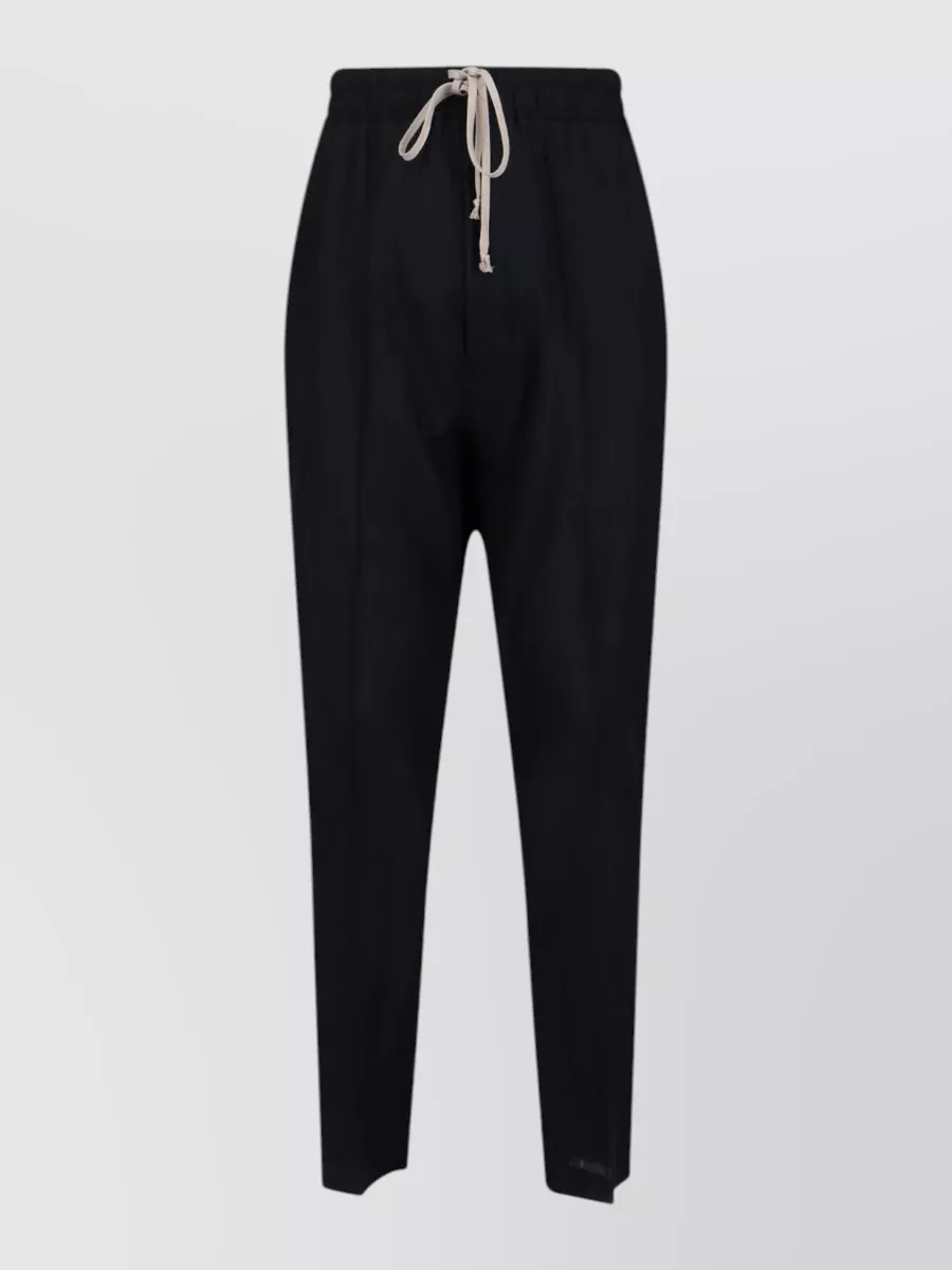 Rick Owens wool straight-leg drop-crotch trousers