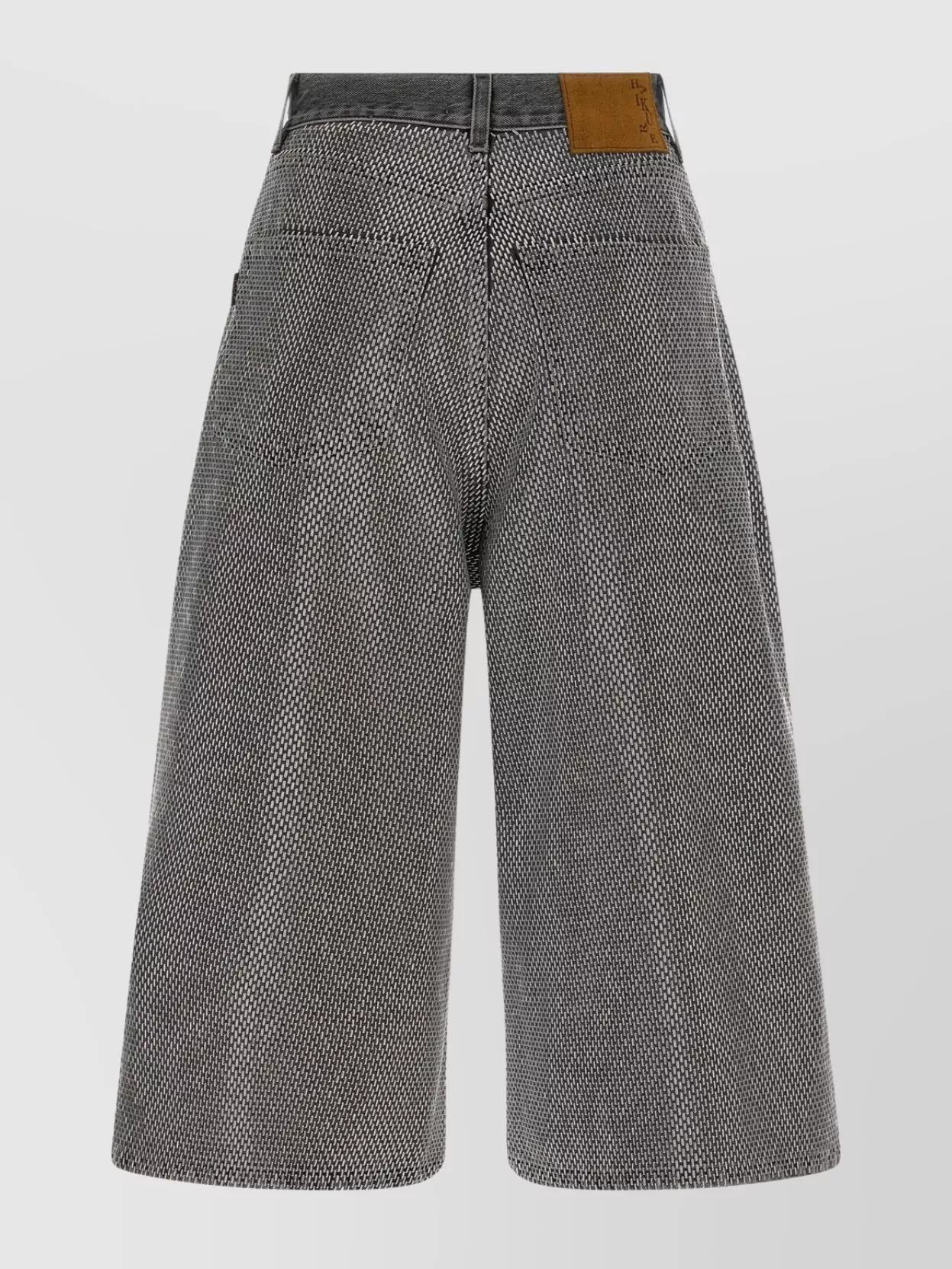 Haikure Bermuda Shorts With Pockets And Belt Loops In Gray