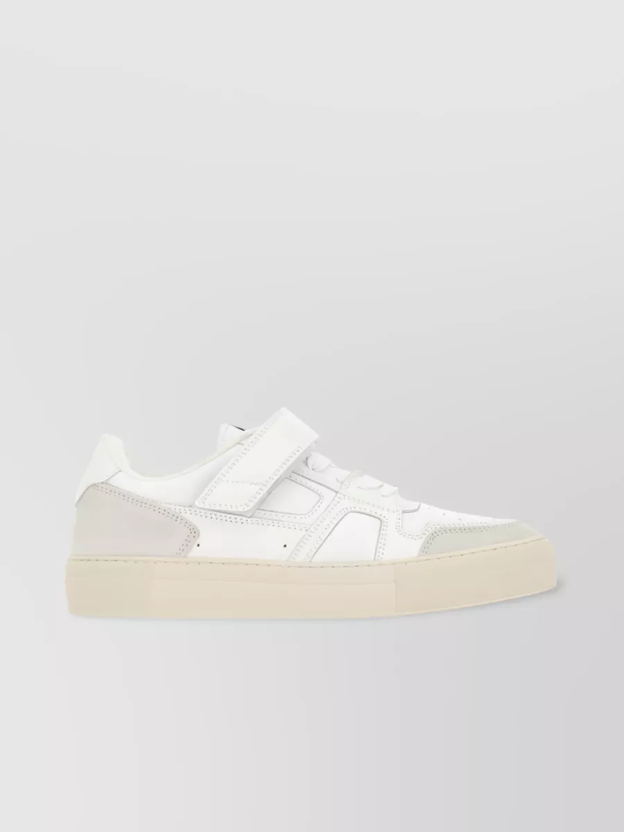 Shop Ami Alexandre Mattiussi Ami Arcade Panelled Low-top Sneakers In White