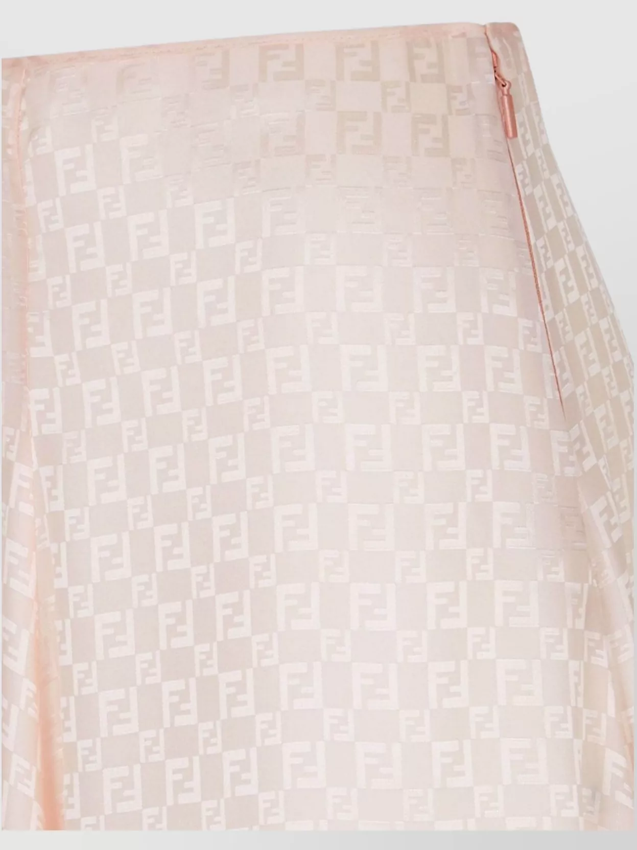 Fendi Ff Jacquard Silk Skirt