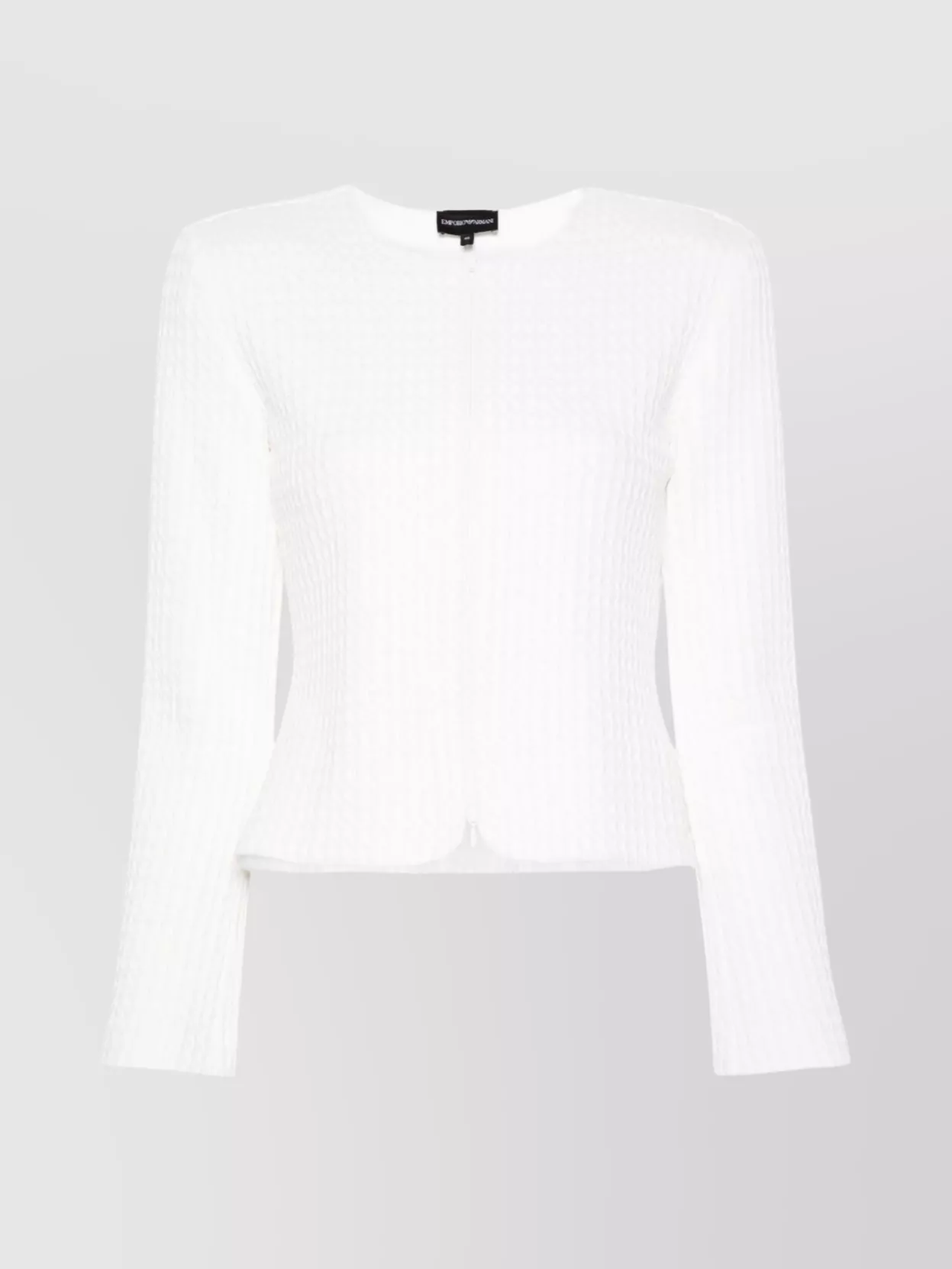 Emporio Armani Quilted Cotton Jacket With Fitted Silhouette