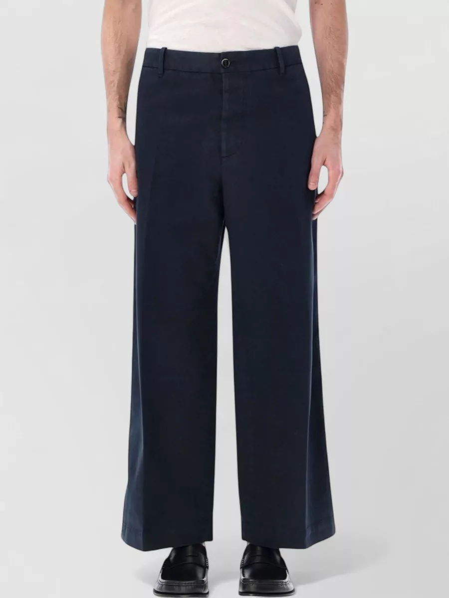 Nine In The Morning cotton wide-leg chino trousers