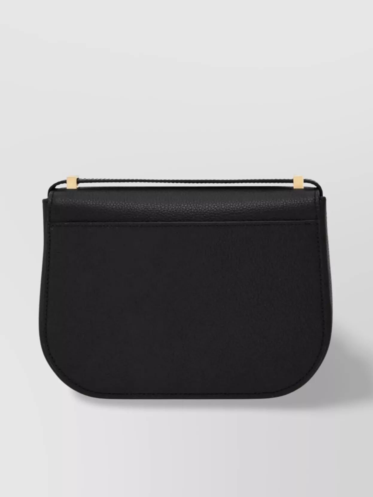 Shop Ferragamo Double Gancini Crossbody Flap Bag In Black