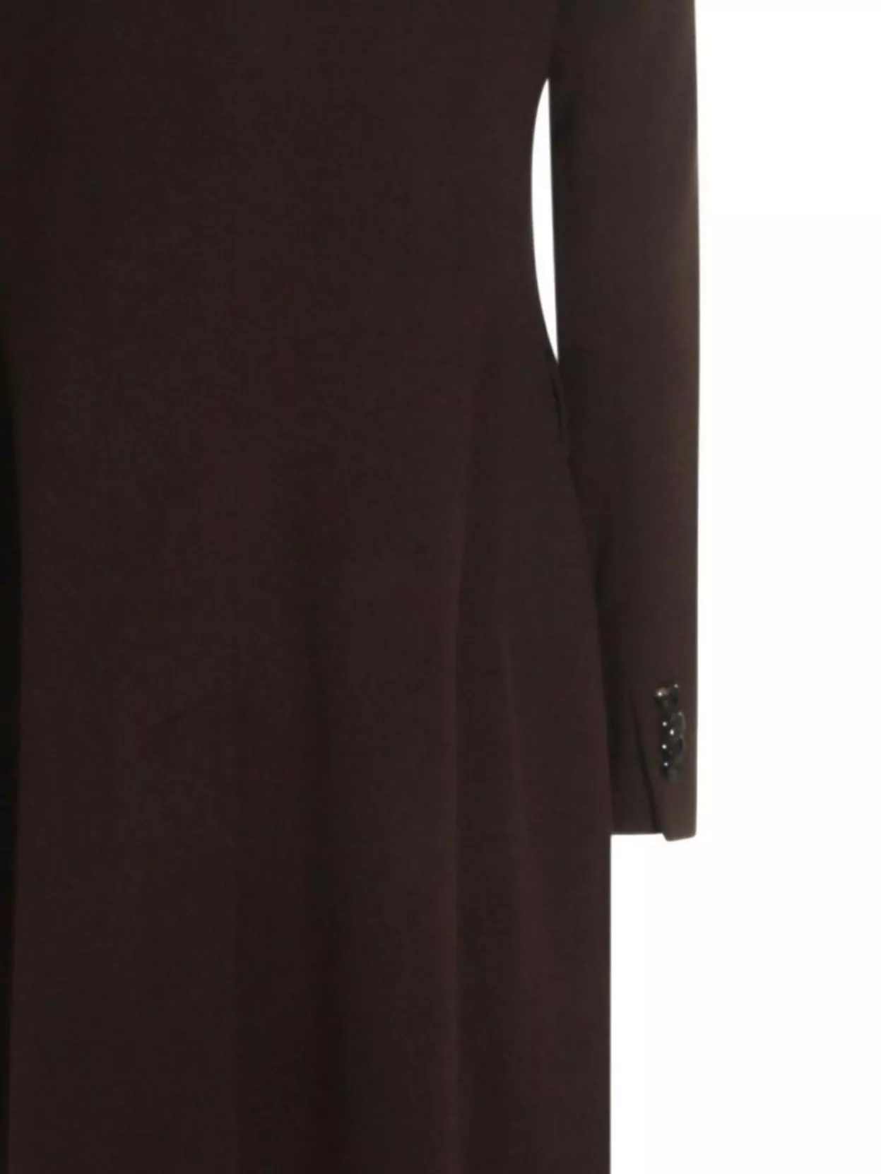 Tagliatore Wool And Cashmere Coat With Button Detailing In Brown