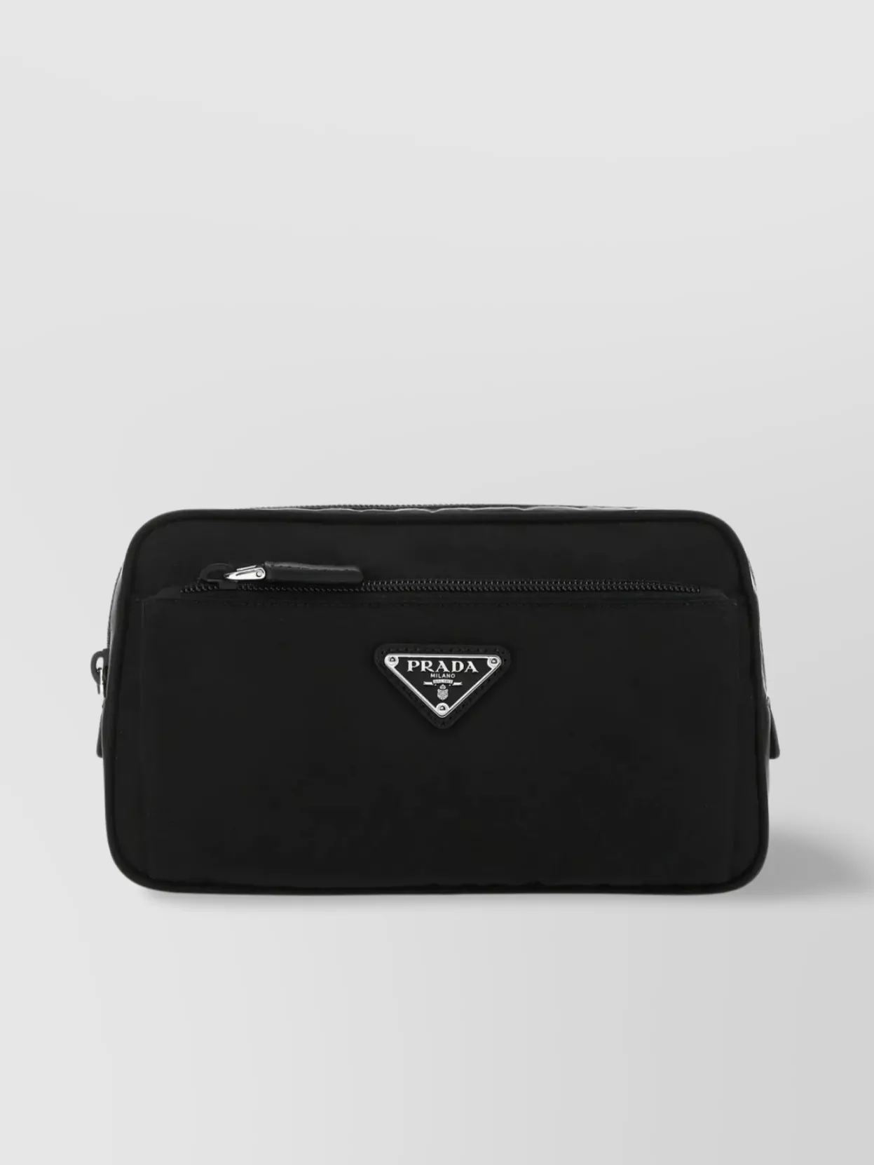 Shop Prada Rectangular Re-nylon Belt Bag In Black