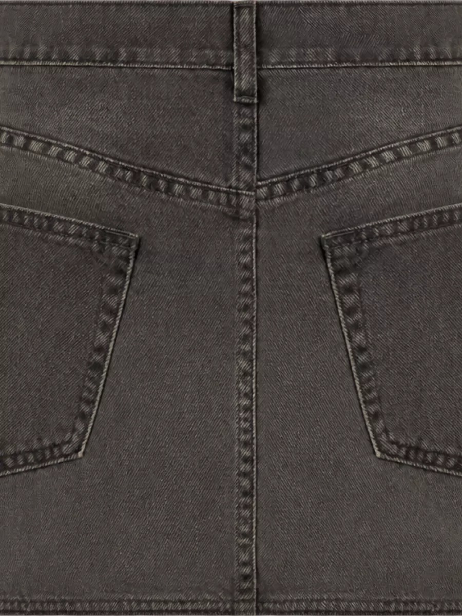 Coperni Denim Wrap Mini Skirt