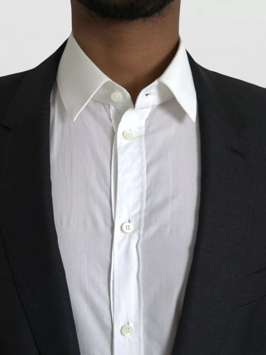 Dolce&Gabbana Silk Virgin Wool Single-Breasted Blazer