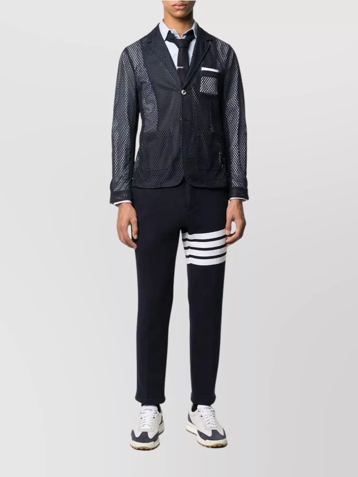 Thom Browne Oxford Shirt With Button-Down Collar And Chest Pocket