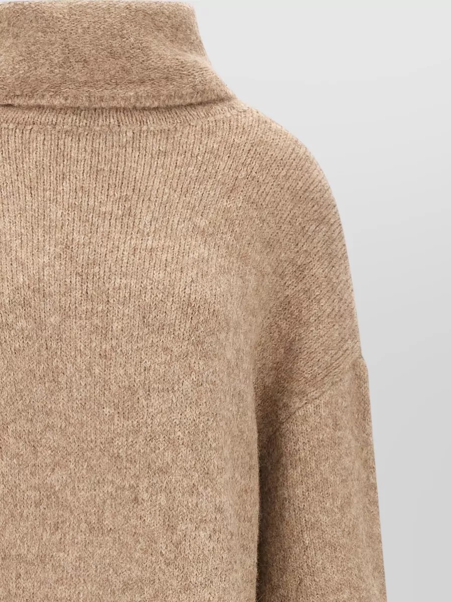 Entire Studios Wool Manhattan Turtleneck Long-Sleeve Midi Knitted Dress