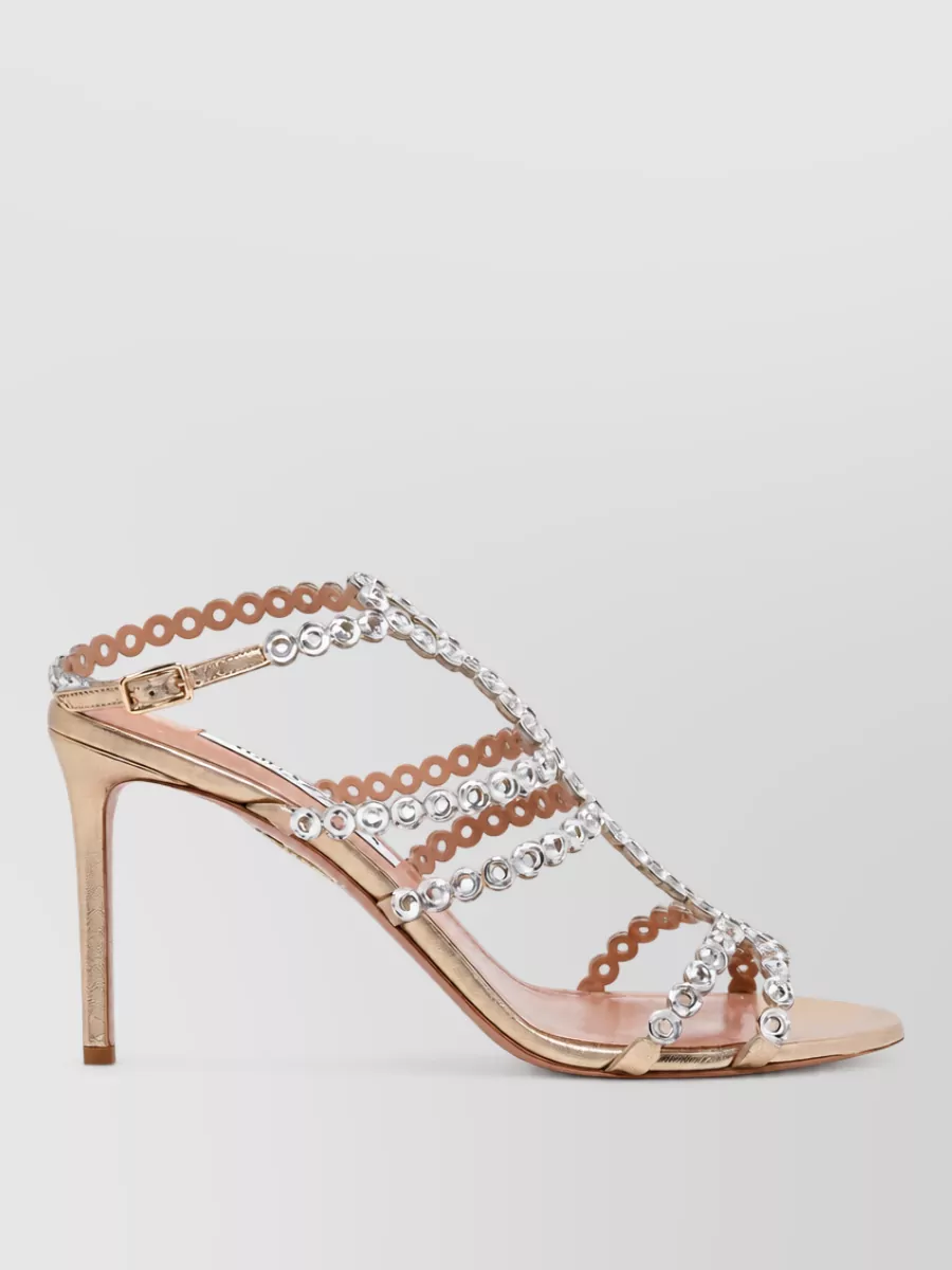 Aquazzura Metal Mooncrush Sandals