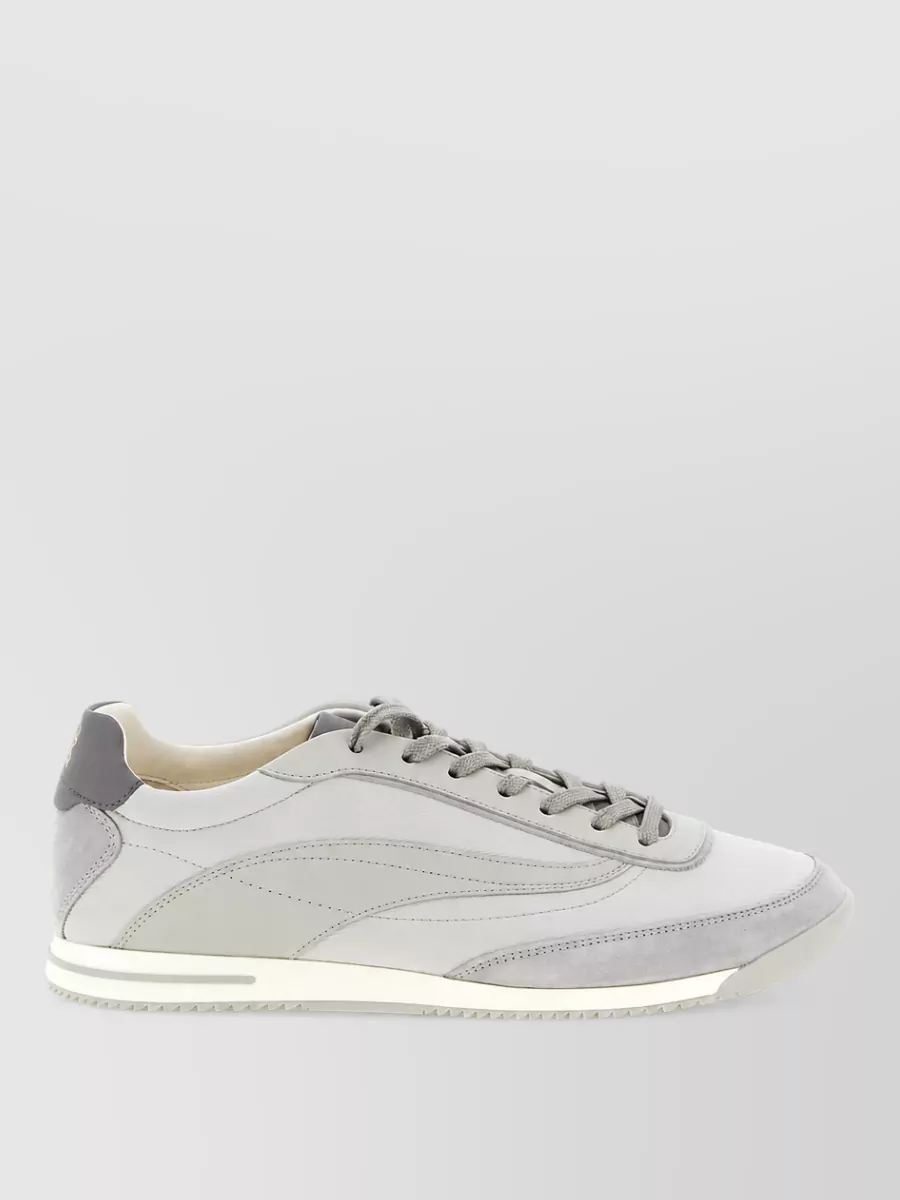 Brunello Cucinelli Nubuck panel low-top sneakers