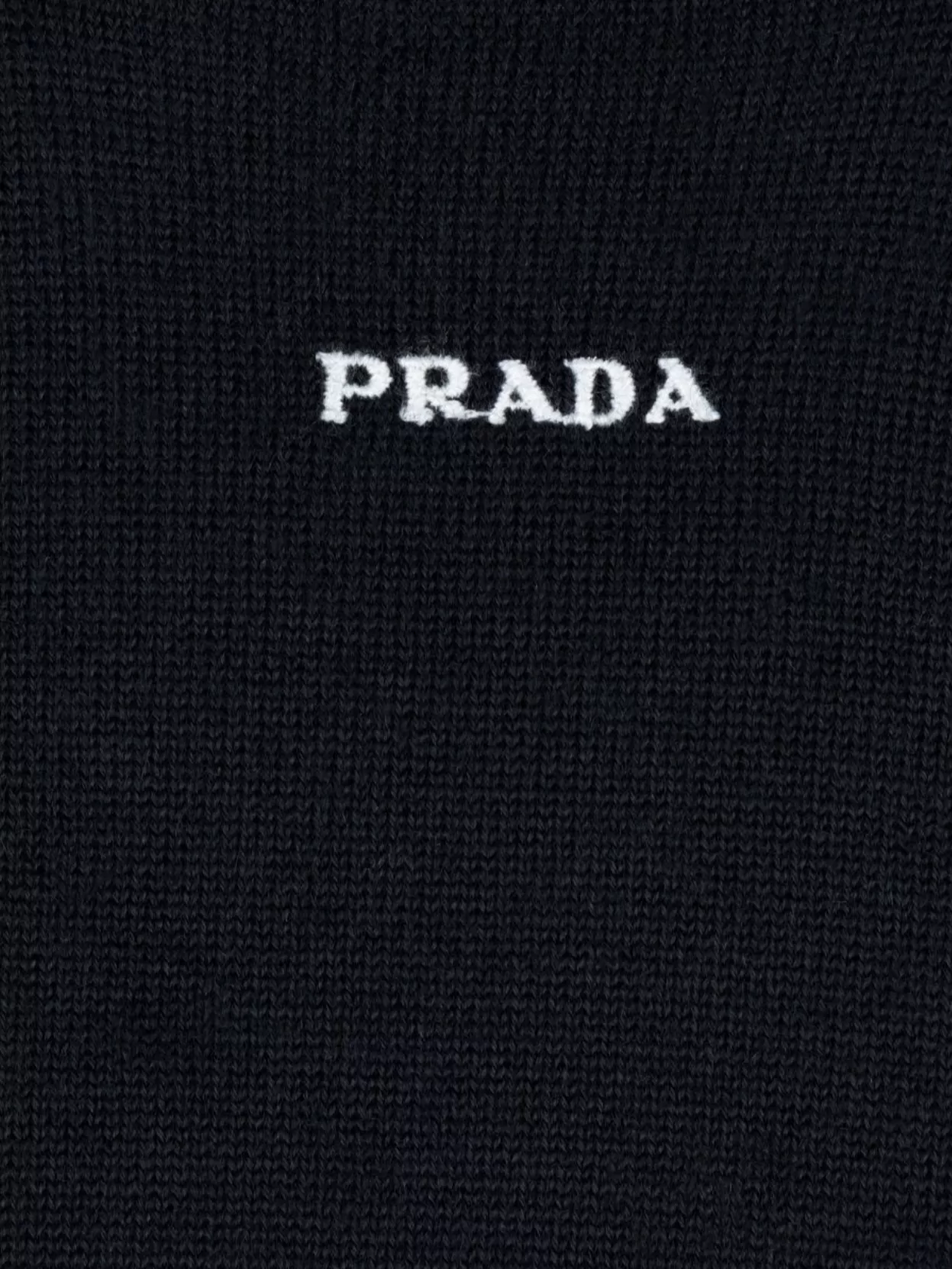 Prada Knitwear With Ribbed Cuffs And Hem