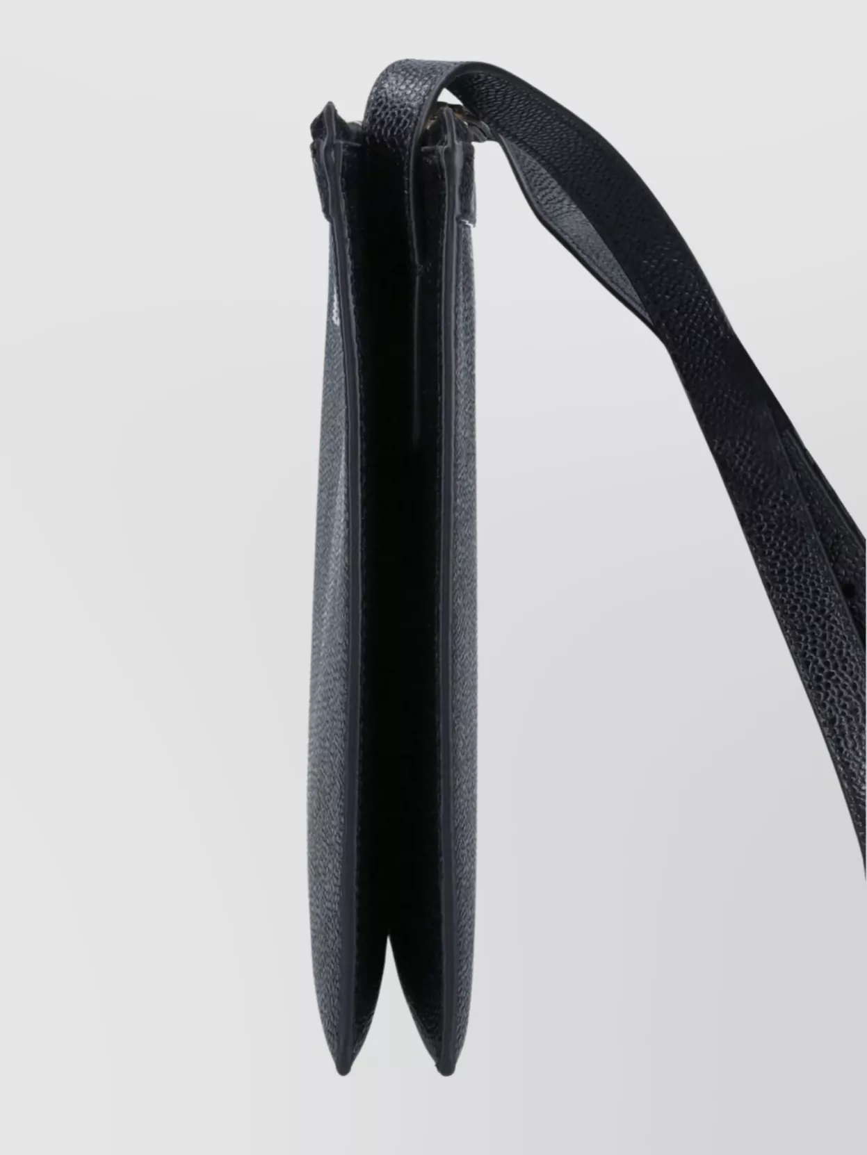 THOM BROWNE SHOULDER BAG WITH ADJUSTABLE STRAP AND GOLD-TONE HARDWARE