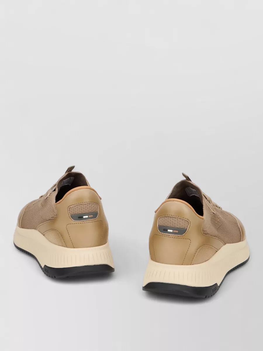 Boss Leather Slip-On Low-Top Sneakers
