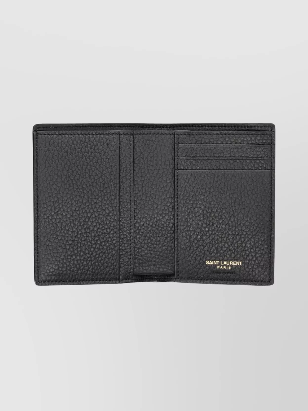Saint Laurent Cassandre Grained Leather Cardholder