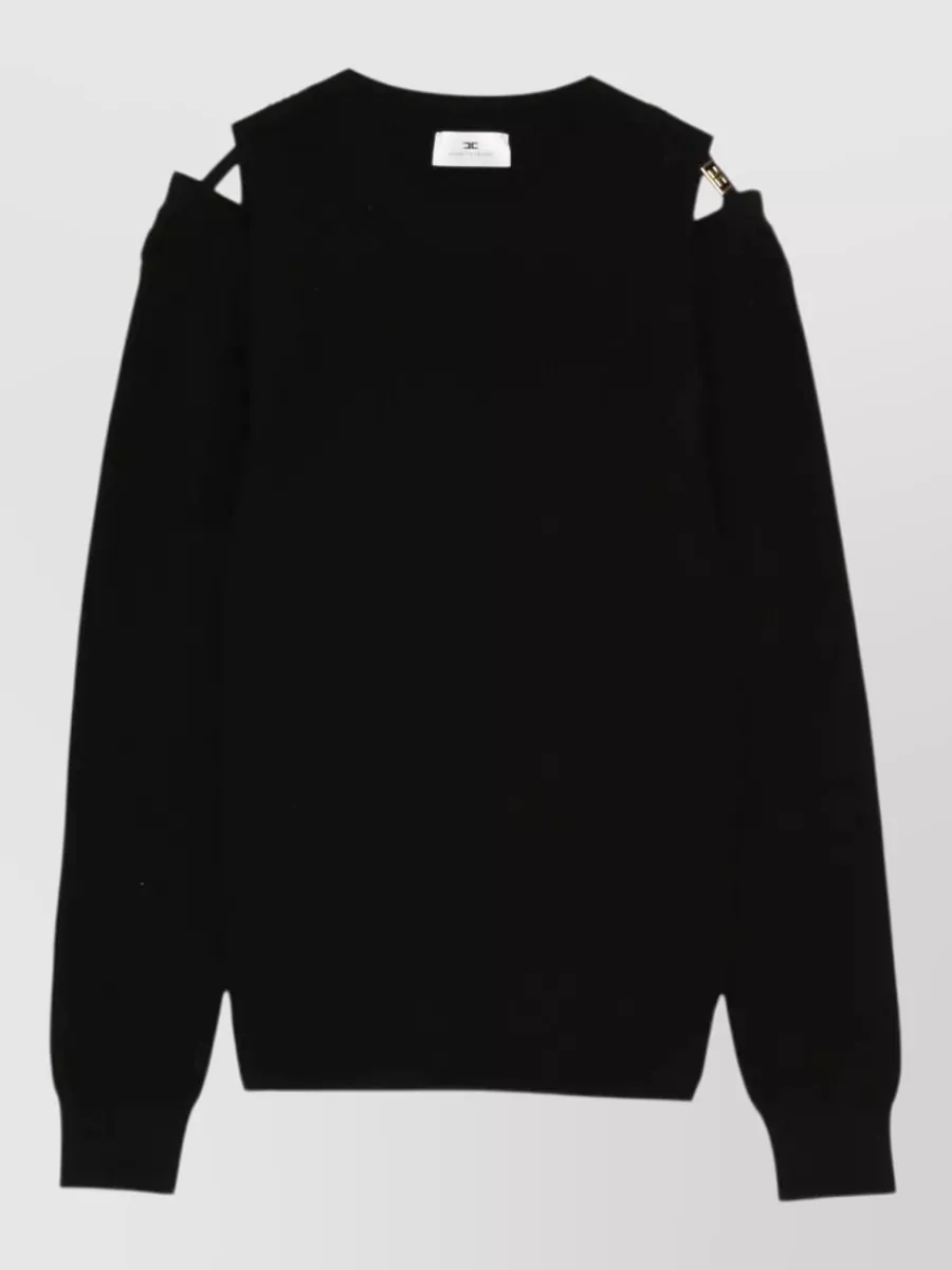 Elisabetta Franchi Cutout Knit Sweatshirt