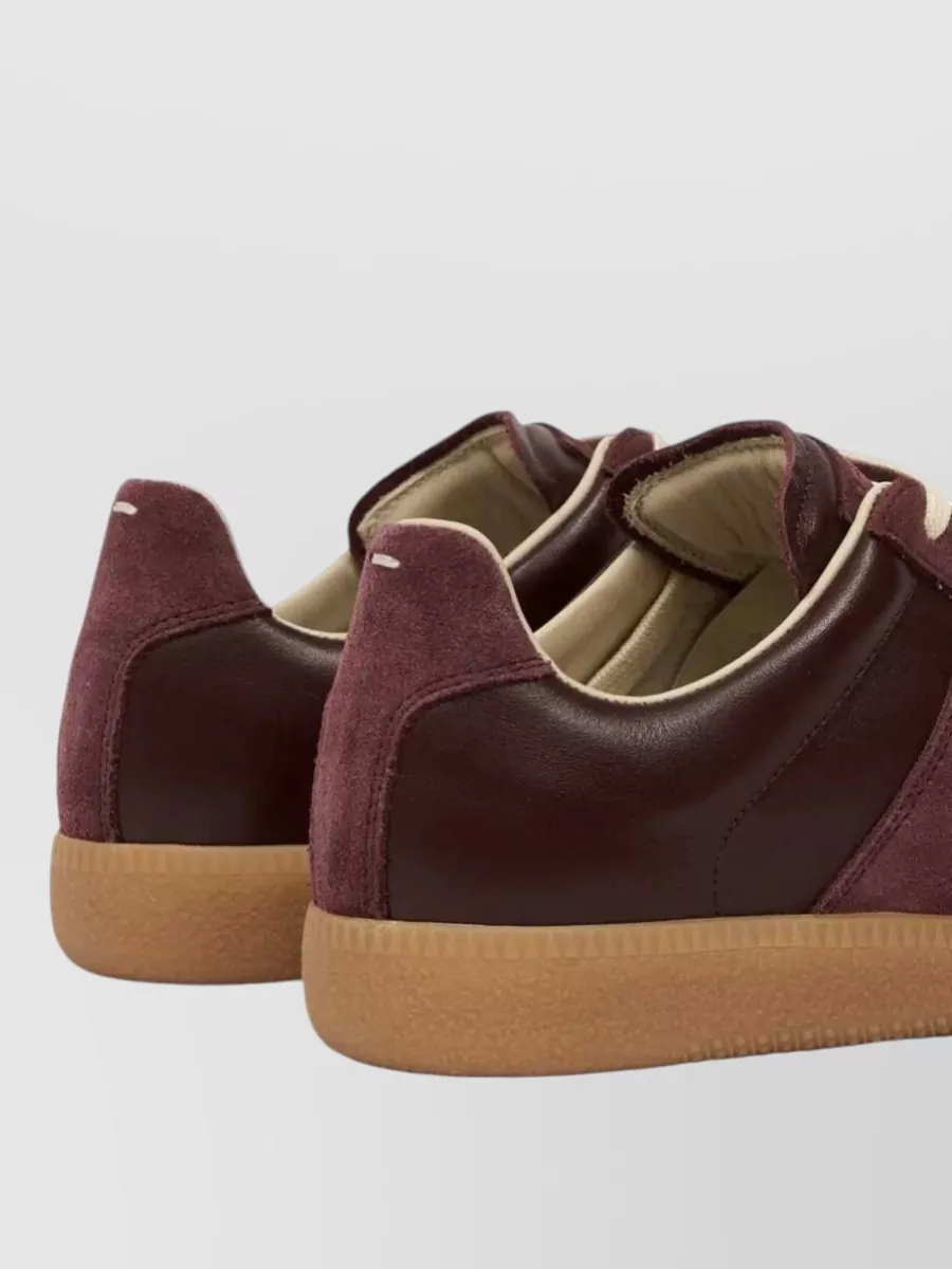 Maison Margiela Leather Replica Lace-Up Sneakers