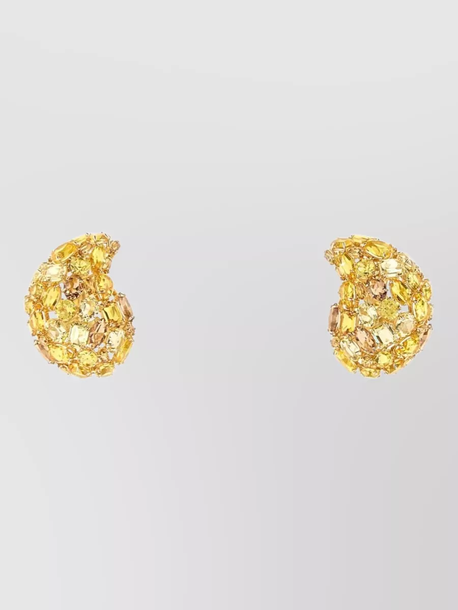 Swarovski Embellished Metal Earrings