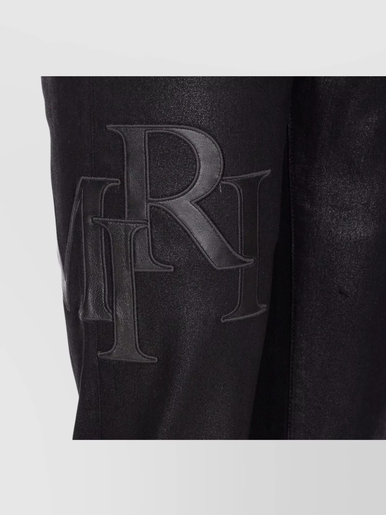 Amiri Skinny Model Waxed Jeans 5 Pockets Belt Loops