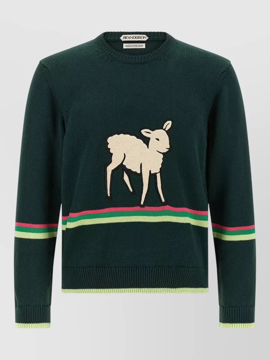JW Anderson striped sheep cotton jumper